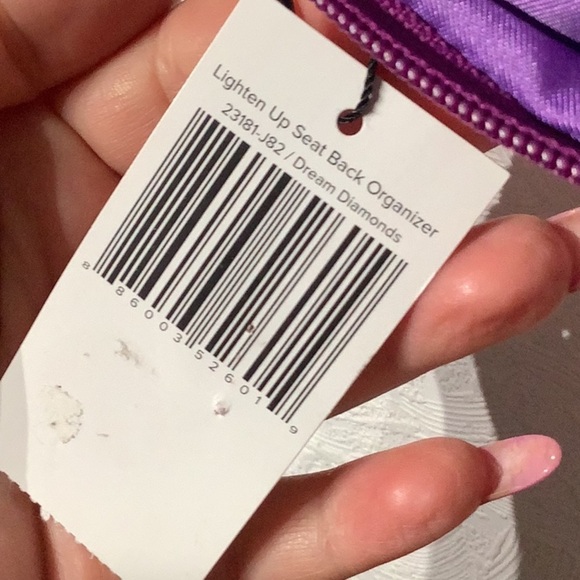 Vera Bradley NEW - Seat Back Organizer - Lighten Up - 23181 - J82 Dream Diamonds - Picture 4 of 6